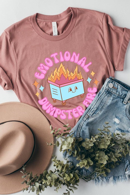 Emotional Dumpster Fire Graphic Tee