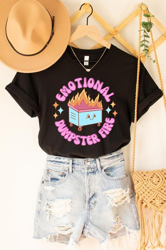 Emotional Dumpster Fire Graphic Tee