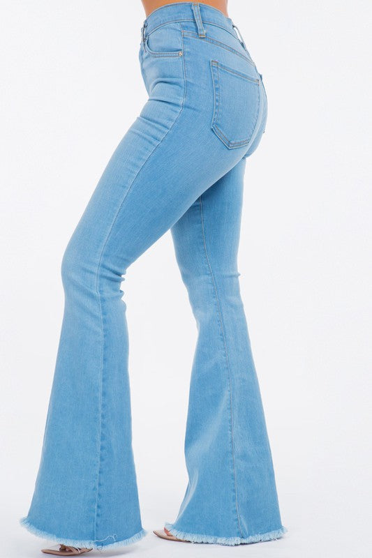 Classic Bell Bottom Jean in Light Denim