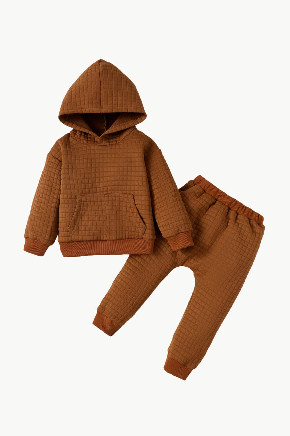 Kids Textured Hoodie and Joggers Set