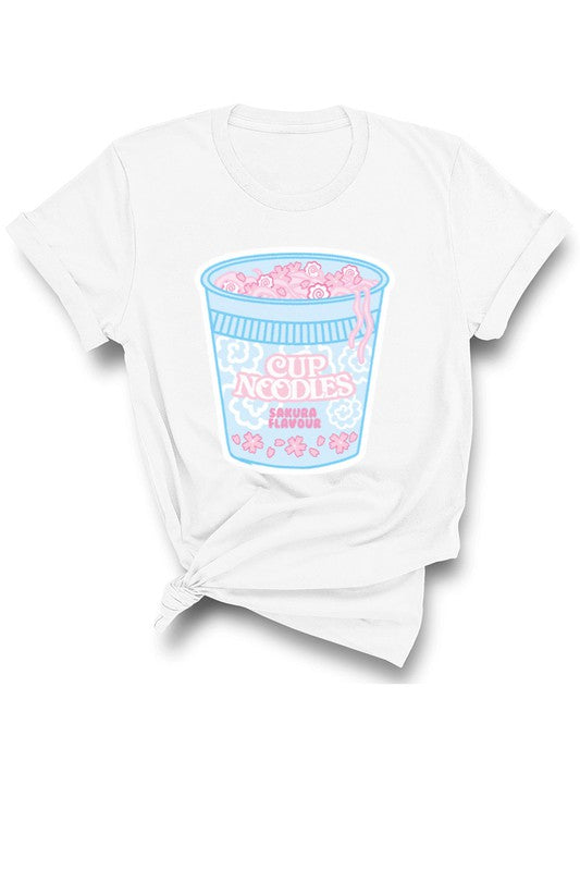 Y2K CUTE KAWAII CUP NODLES GRAPHIC TEE