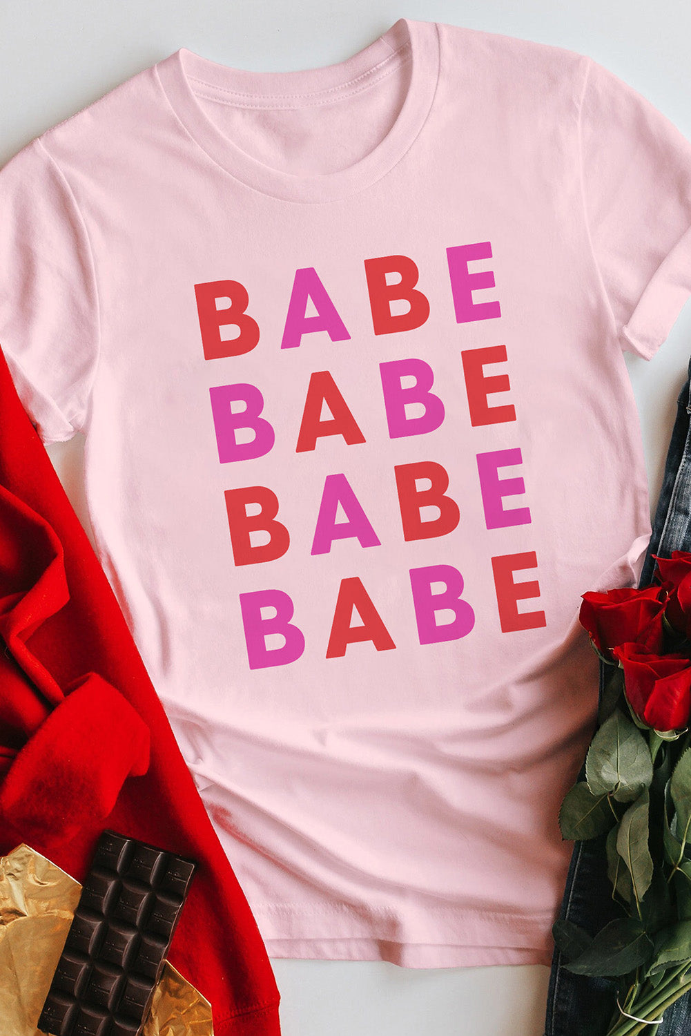 Babe in My Heart Valentines Graphic Tee