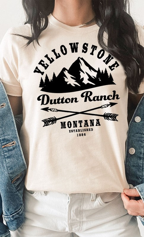 Yellowstone Dutton Ranch Montana Graphic Tee