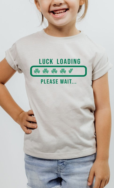 Clover Luck Loading St Patricks Kids Graphic Tee