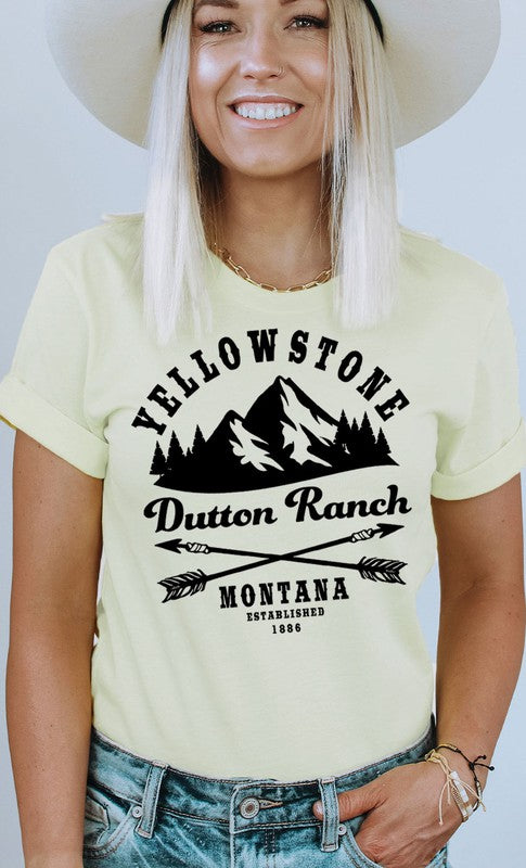 Yellowstone Dutton Ranch Montana Graphic Tee