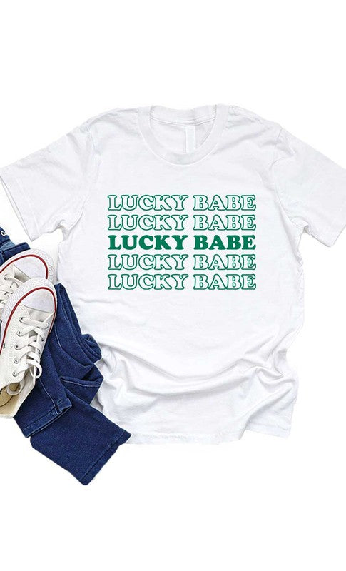 Retro Lucky Babe Kids Graphic Tee