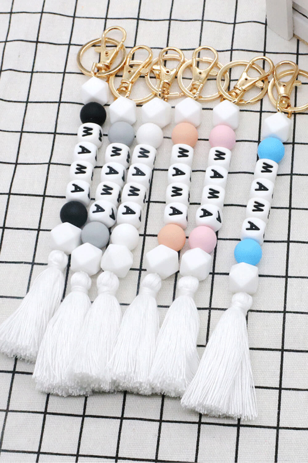 Letter Tassel Keychain