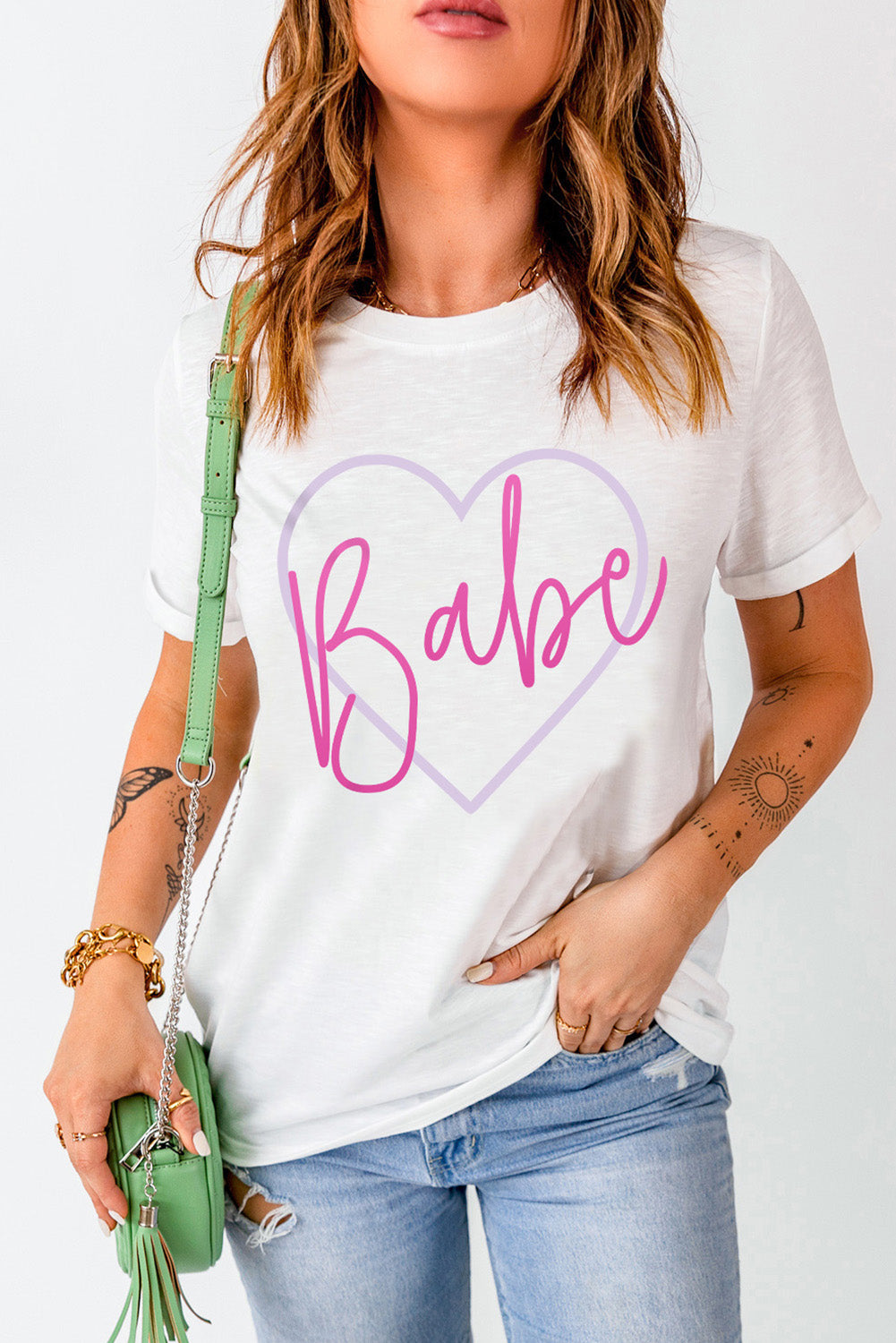 Babe in My Heart Valentines Graphic Tee