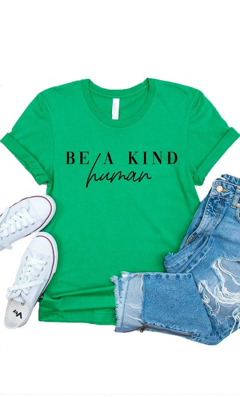 Be a Kind Human Graphic Kids Tee