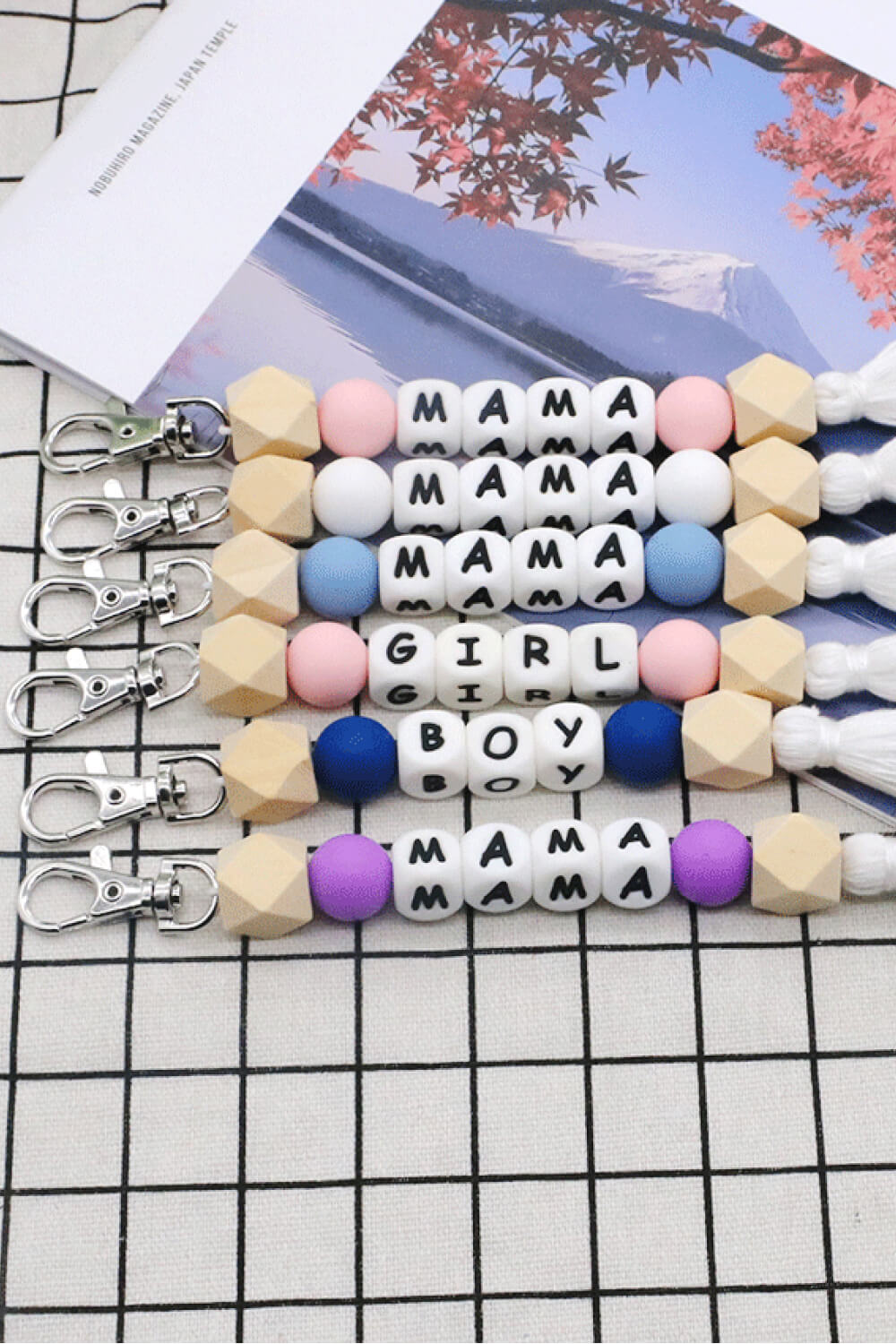 Letter Tassel Keychain