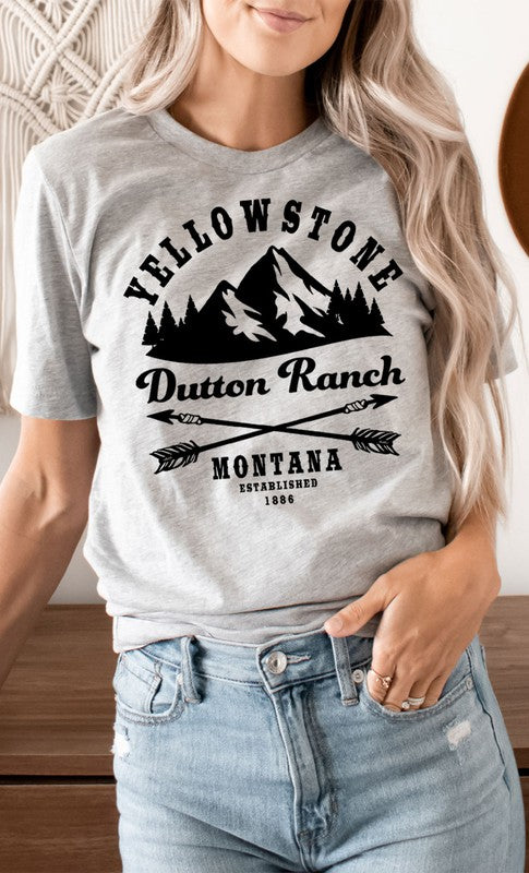 Yellowstone Dutton Ranch Montana Graphic Tee