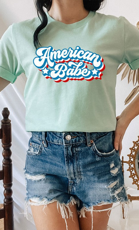 Retro American Babe Graphic Tee