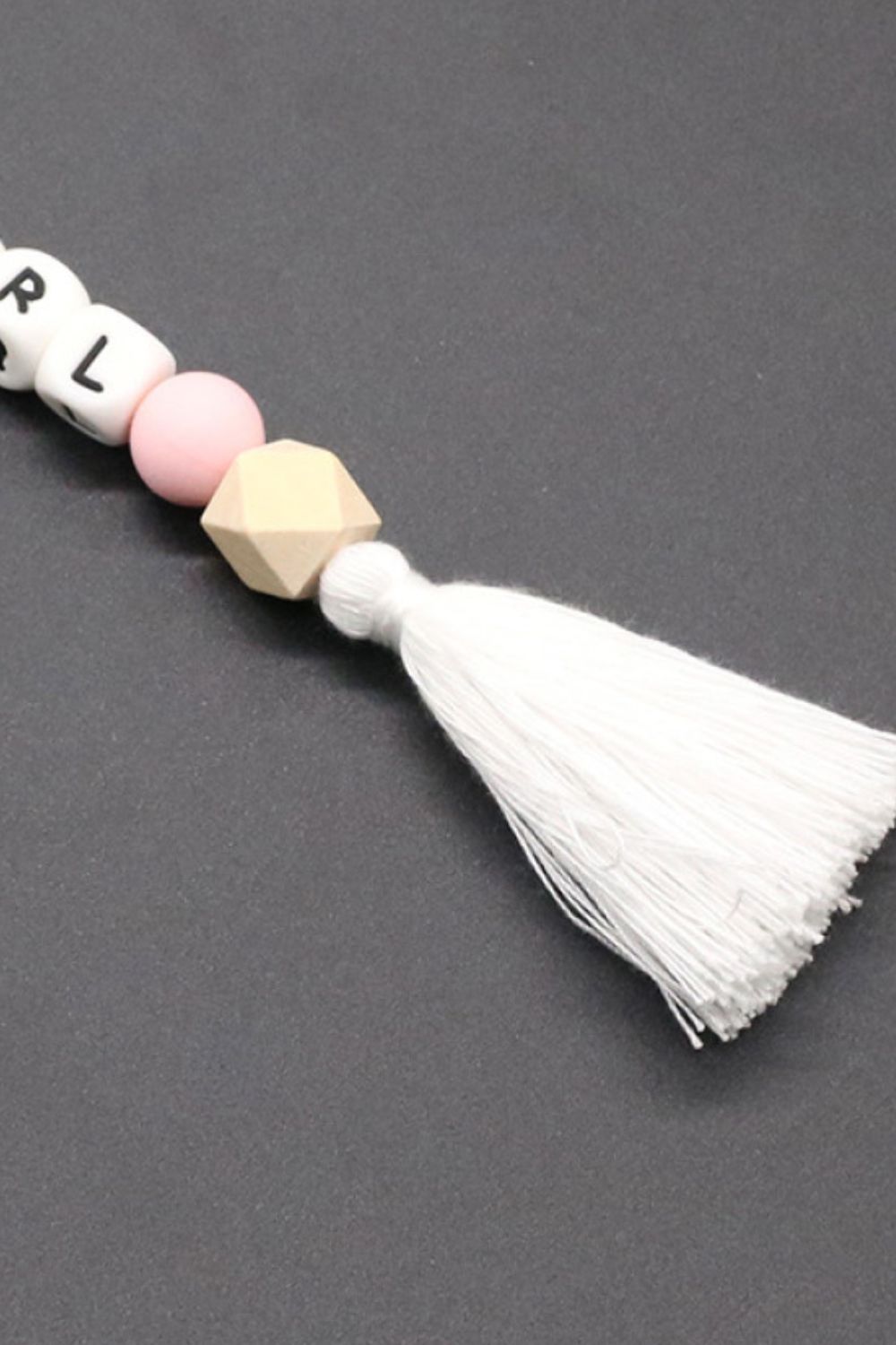 Letter Tassel Keychain