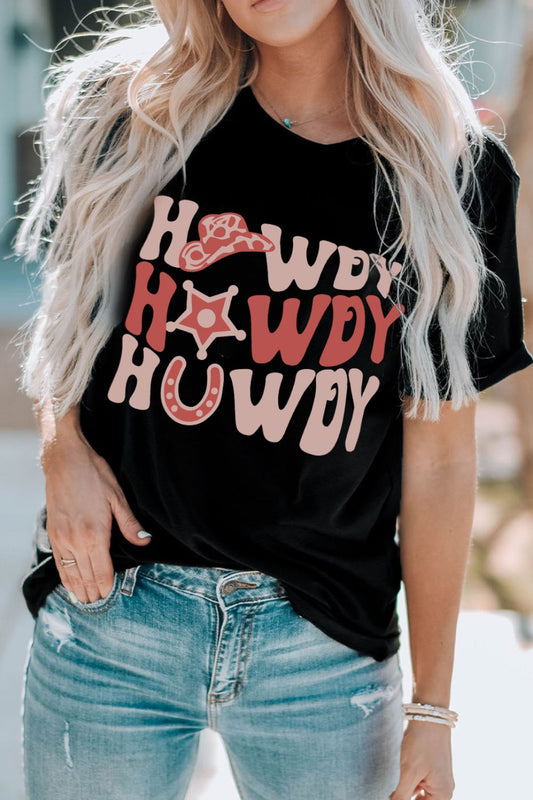 HOWDY Cowboy Hat Graphic Tee