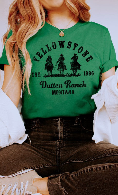 Yellowstone Dutton Ranch Men Riding Graphic Tee