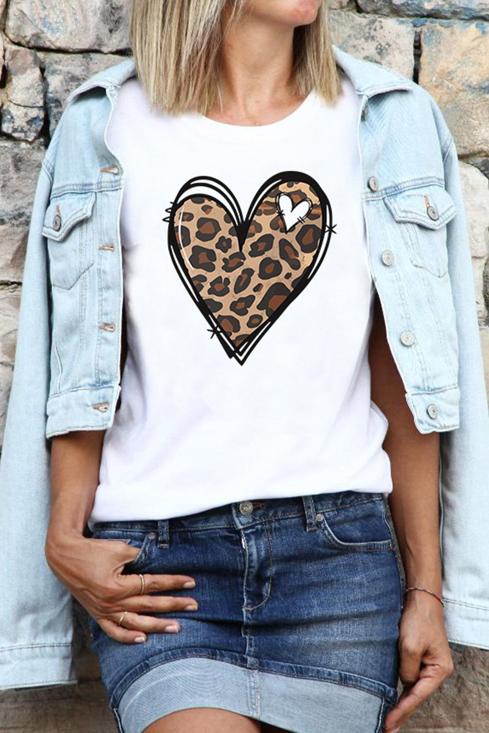 Hello Valentine Letter Print T Shirt