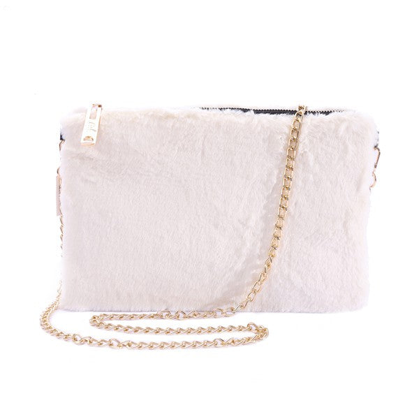 Faux Fur Shoulder Bag