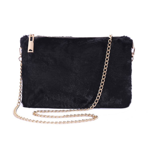 Faux Fur Shoulder Bag