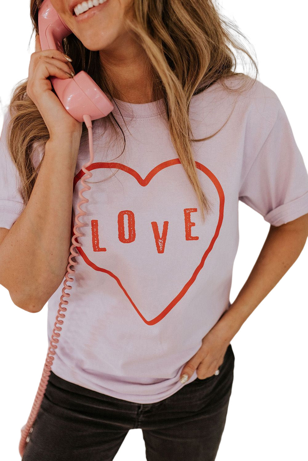 Sequin Heart Graphic Tee