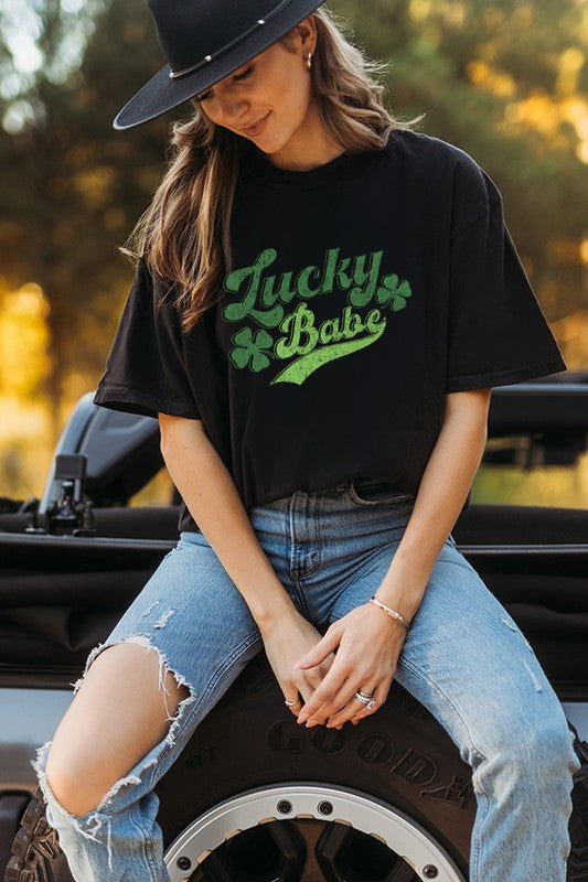 LUCKY BABE GRAPHIC TEE  PLUS