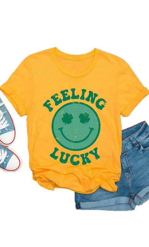 Retro Feeling Lucky Smiley Face Kids Graphic Tee