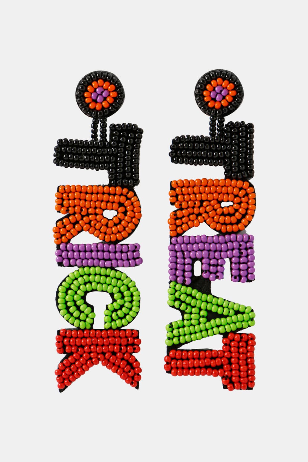 TRICK OR TREAT Beaded Dangle Earring