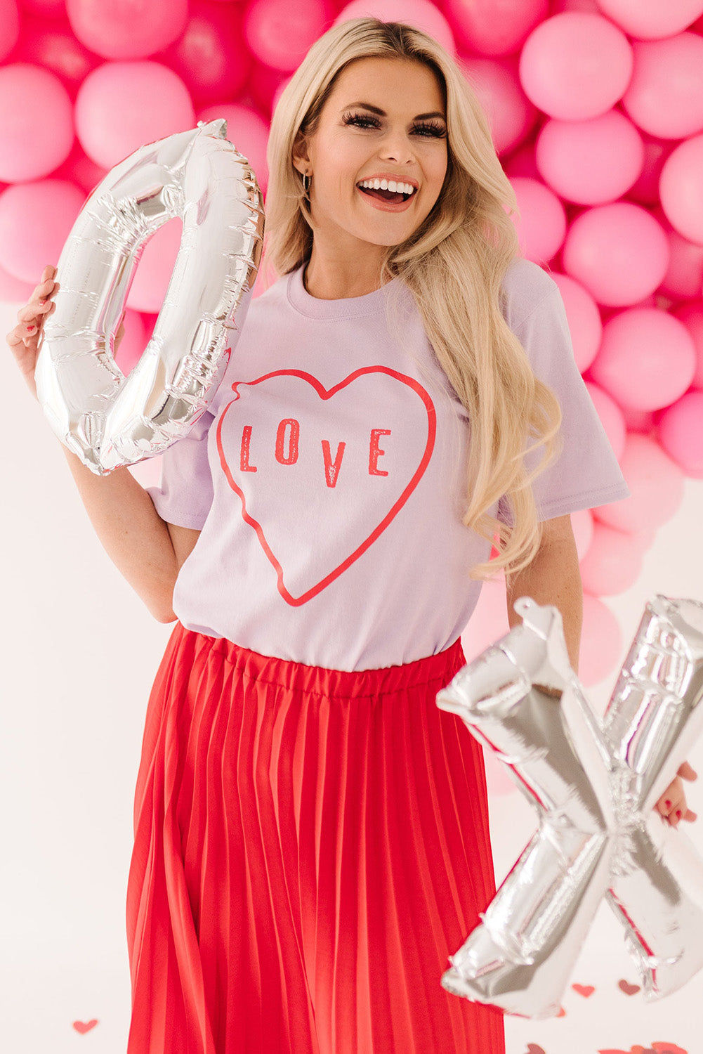 Sequin Heart Graphic Tee