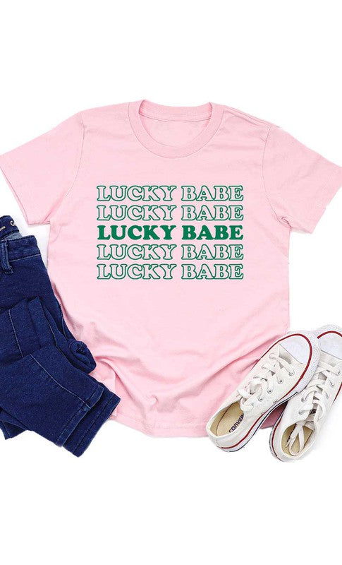 Retro Lucky Babe Kids Graphic Tee