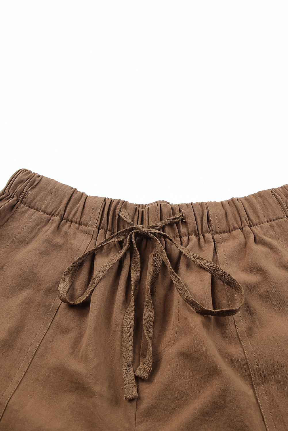 Drawstring Elastic Waist Pocket Shorts