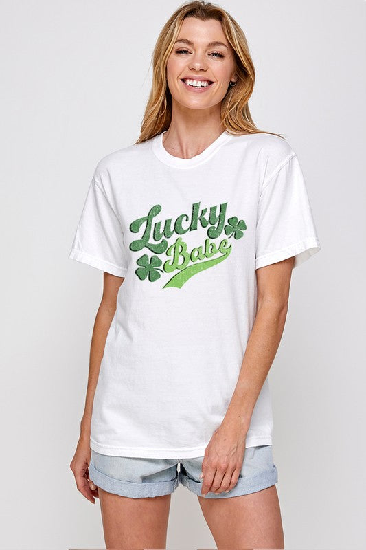 LUCKY BABE GRAPHIC TEE  PLUS