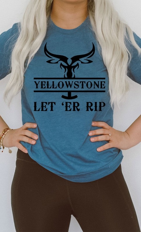 Let Er Rip Western PLUS Graphic Tee