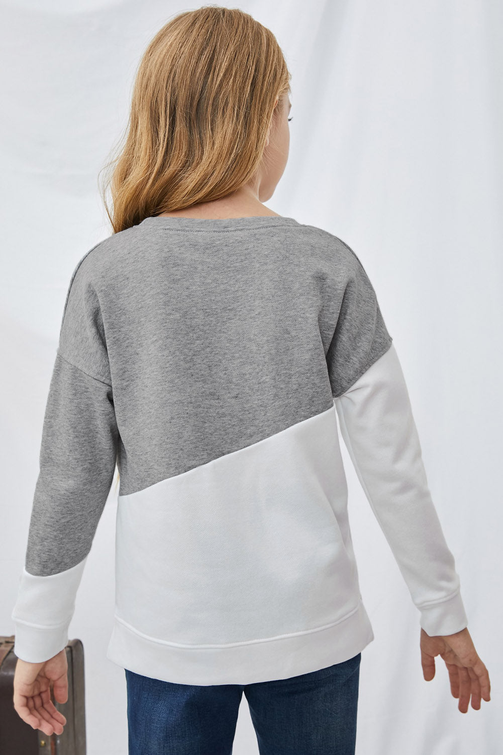 Kids Two-Tone Long Sleeve Top