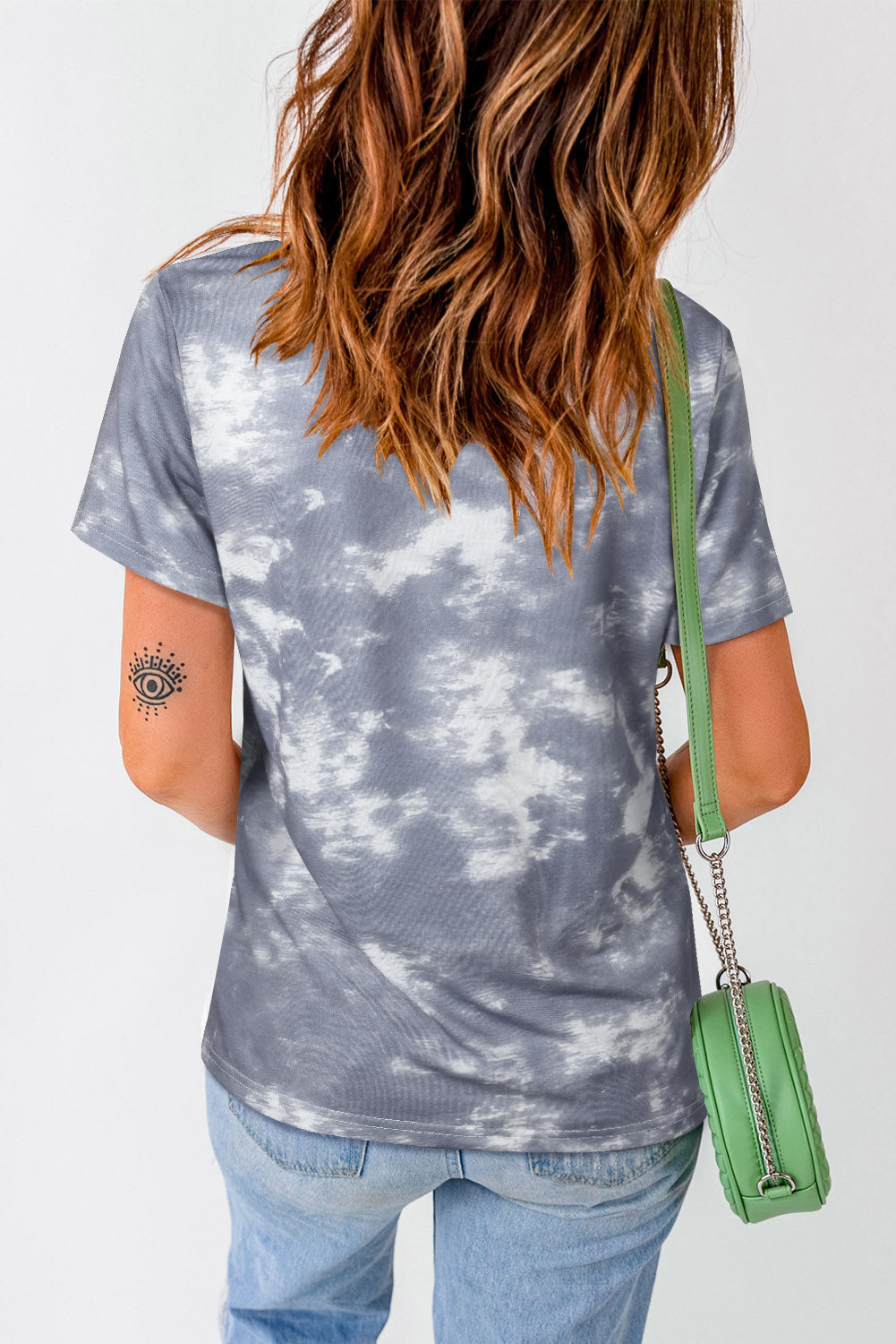 Tie-Dye Round Neck Short Sleeve Tee