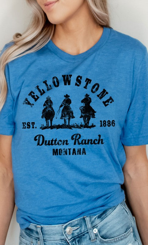 Yellowstone Dutton Ranch Men Riding Graphic Tee