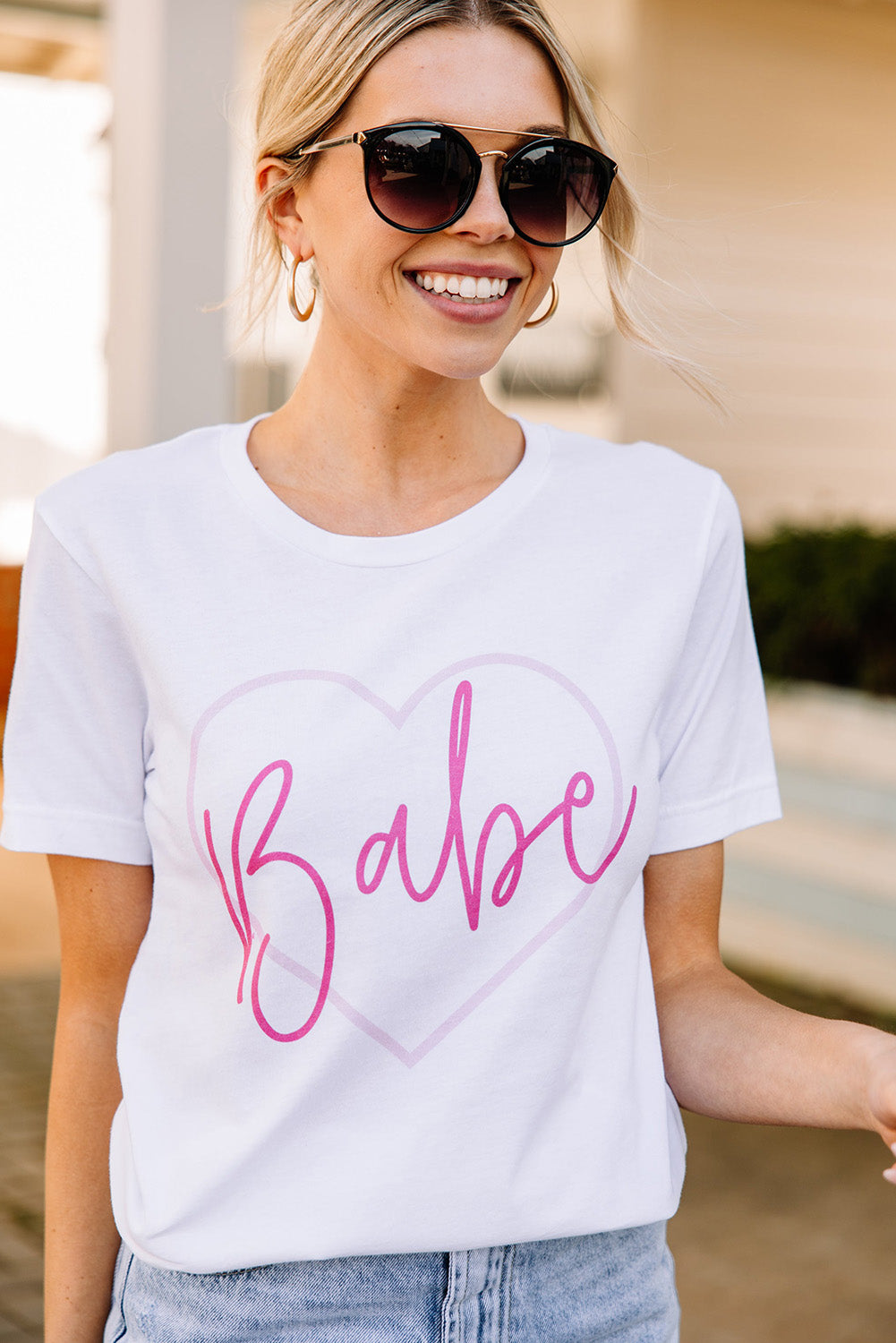 Babe in My Heart Valentines Graphic Tee