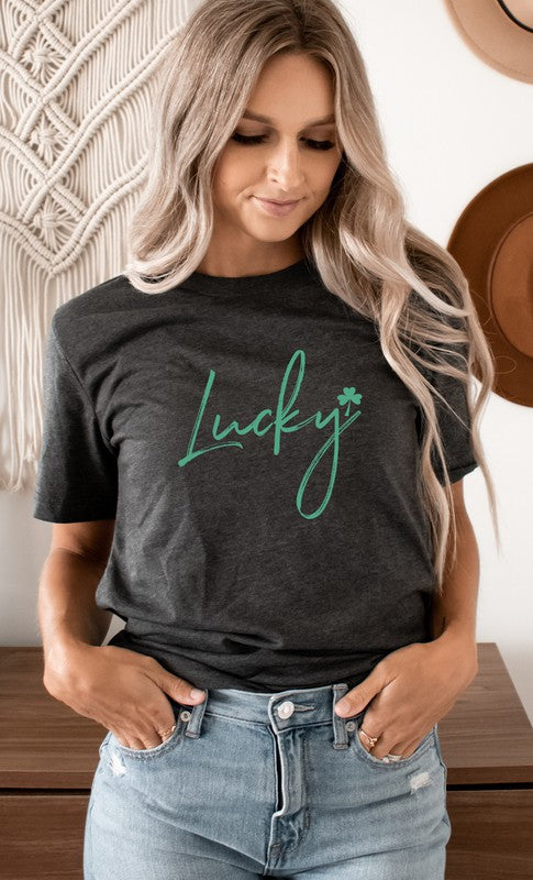 Lucky Clover St Patricks Day Graphic Tee