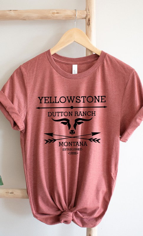 Yellowstone Dutton Ranch Montana Graphic Tee