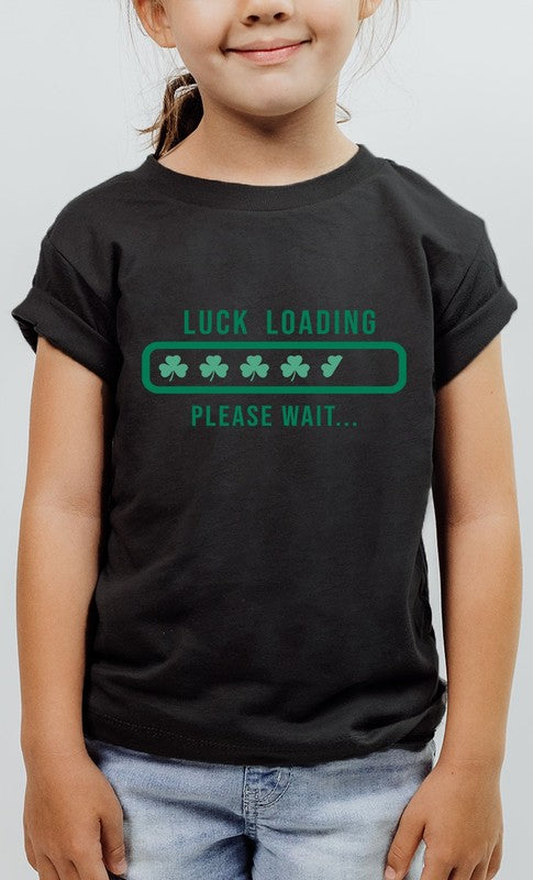 Clover Luck Loading St Patricks Kids Graphic Tee