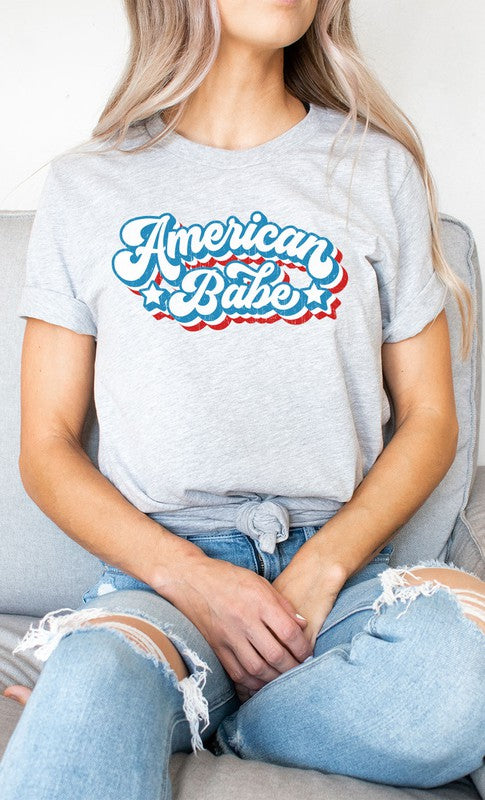 Retro American Babe Graphic Tee