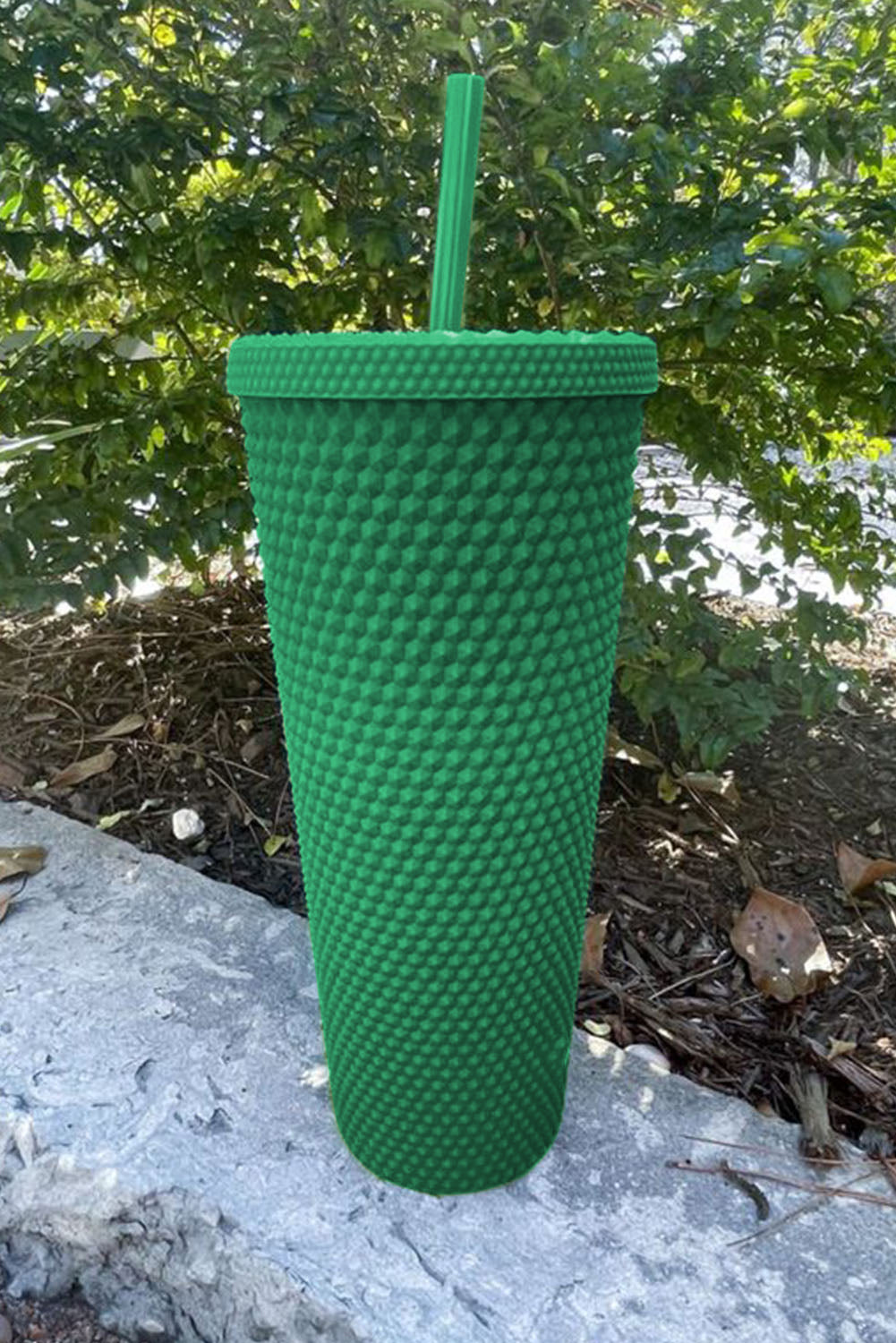 Reusable Matte Diamond Tumbler Cup 24oz