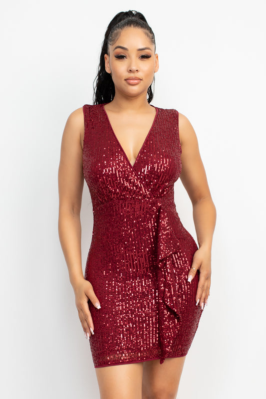 Charleston Nights Sequin Mesh Bodycon Dress