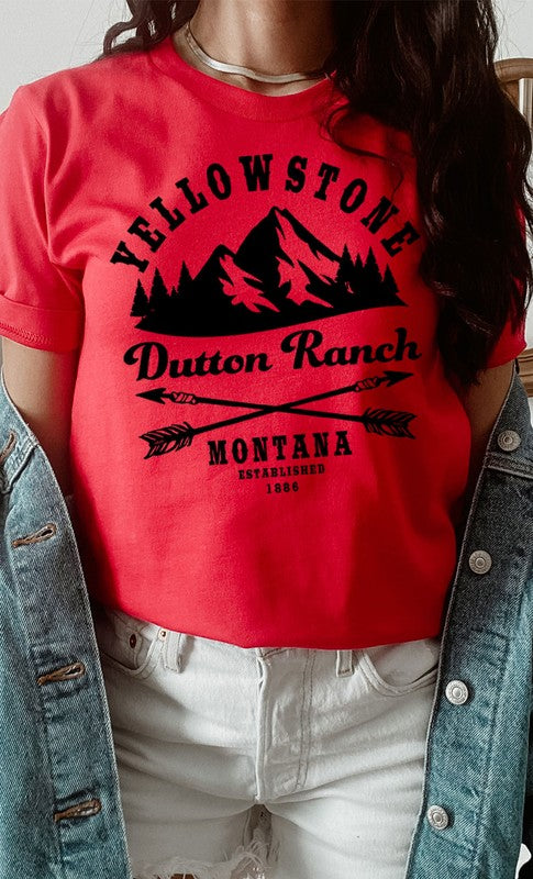 Yellowstone Dutton Ranch Montana Graphic Tee