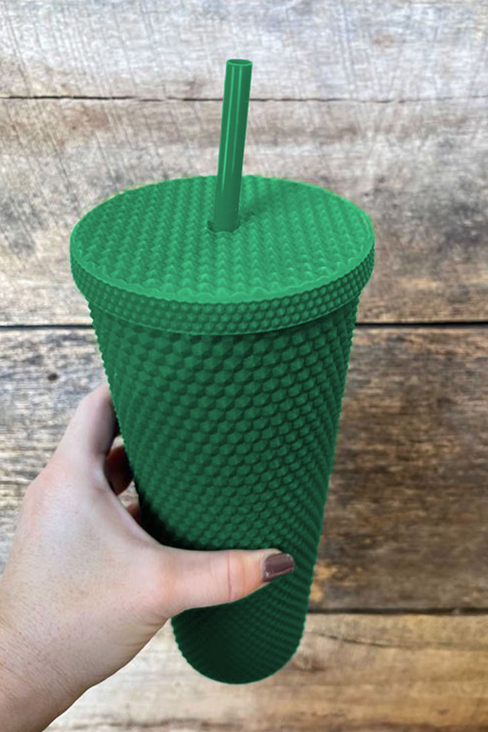 Reusable Matte Diamond Tumbler Cup 24oz