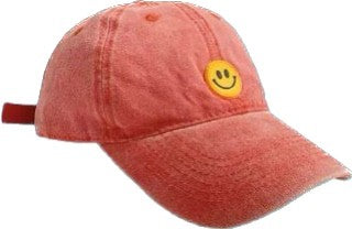 Smile Face Embroidery Baseball Hat