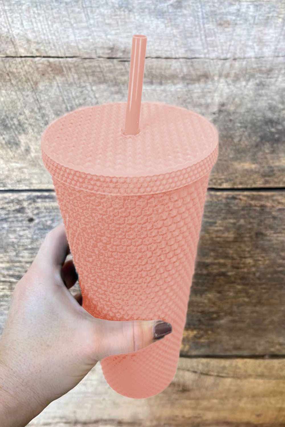 Reusable Matte Diamond Tumbler Cup 24oz