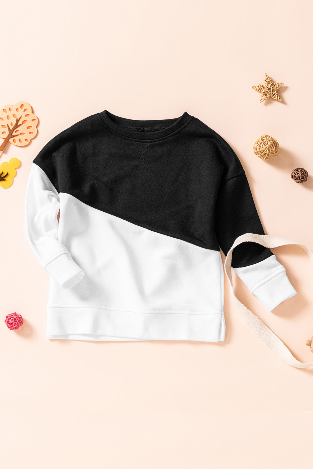 Kids Two-Tone Long Sleeve Top