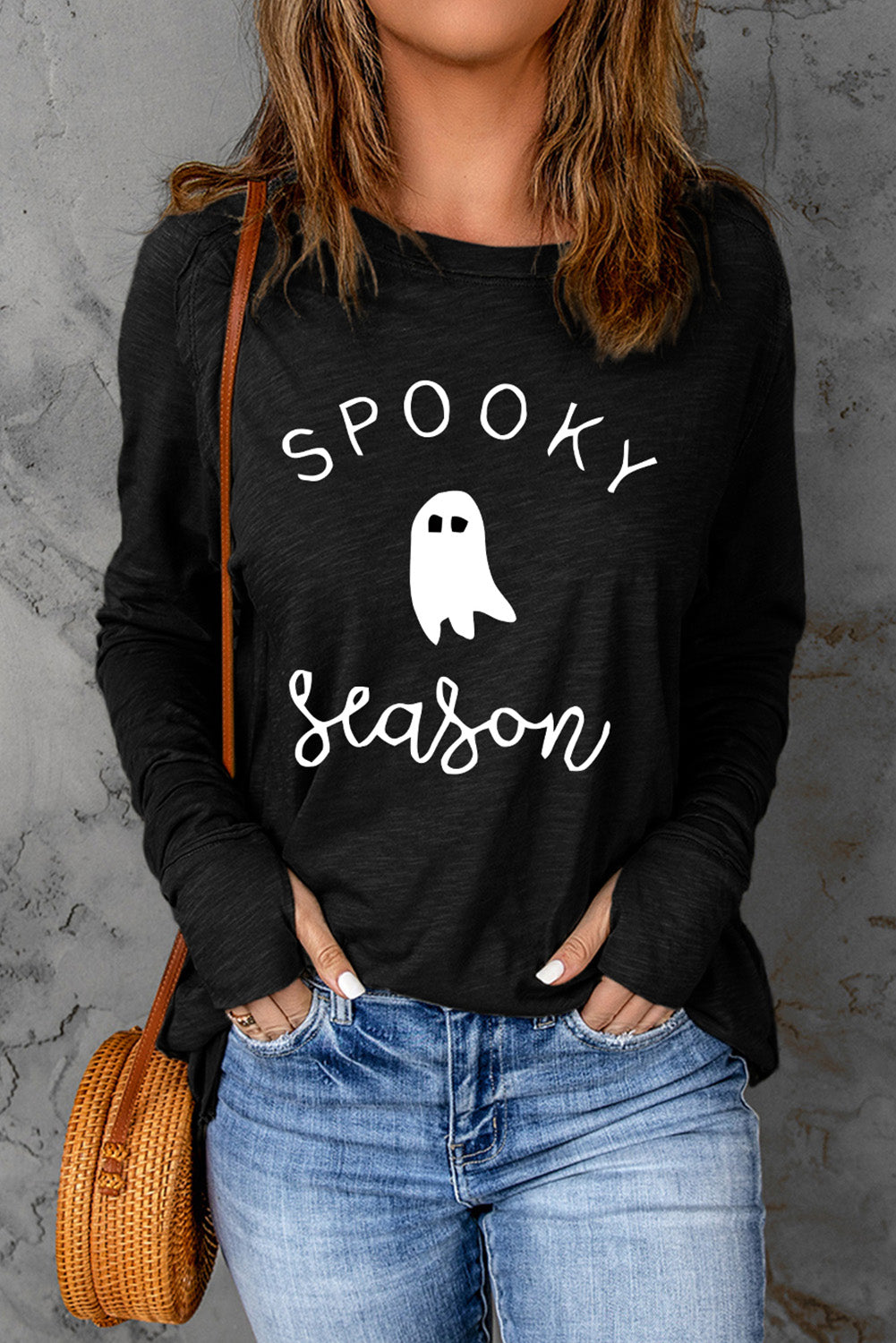 SPOOKY SEASON Graphic Long Sleeve T-Shirt