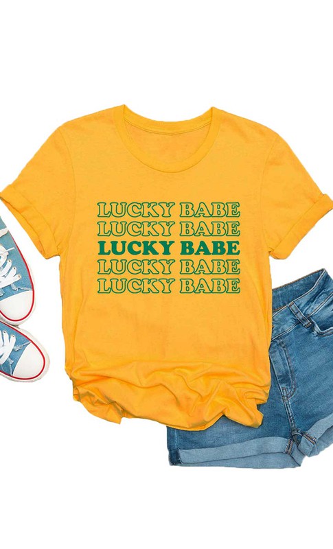 Retro Lucky Babe Kids Graphic Tee