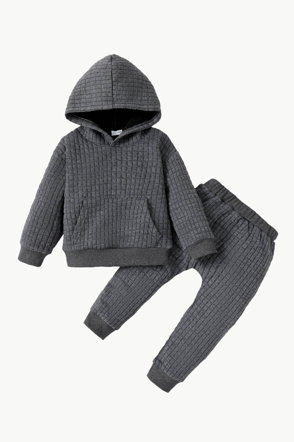 Kids Textured Hoodie and Joggers Set