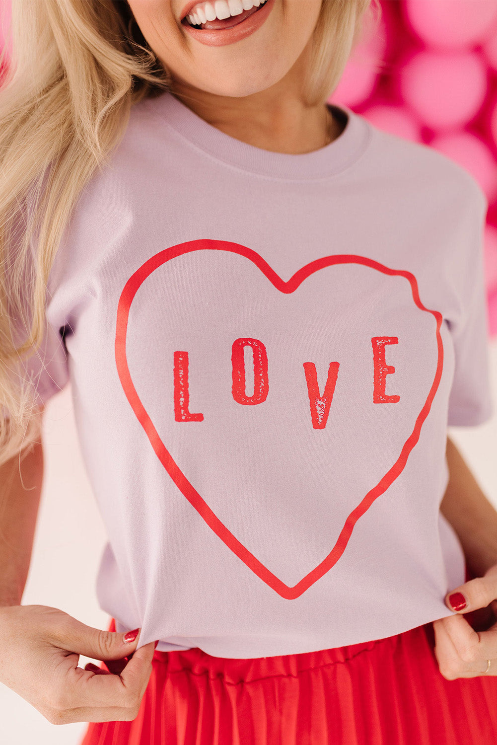 Sequin Heart Graphic Tee